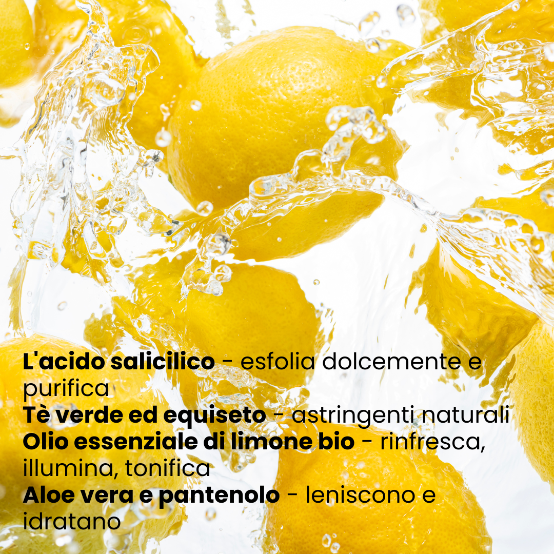 Ingredienti naturali siero purificante - cosmetici detox anti-imperfezioni viso