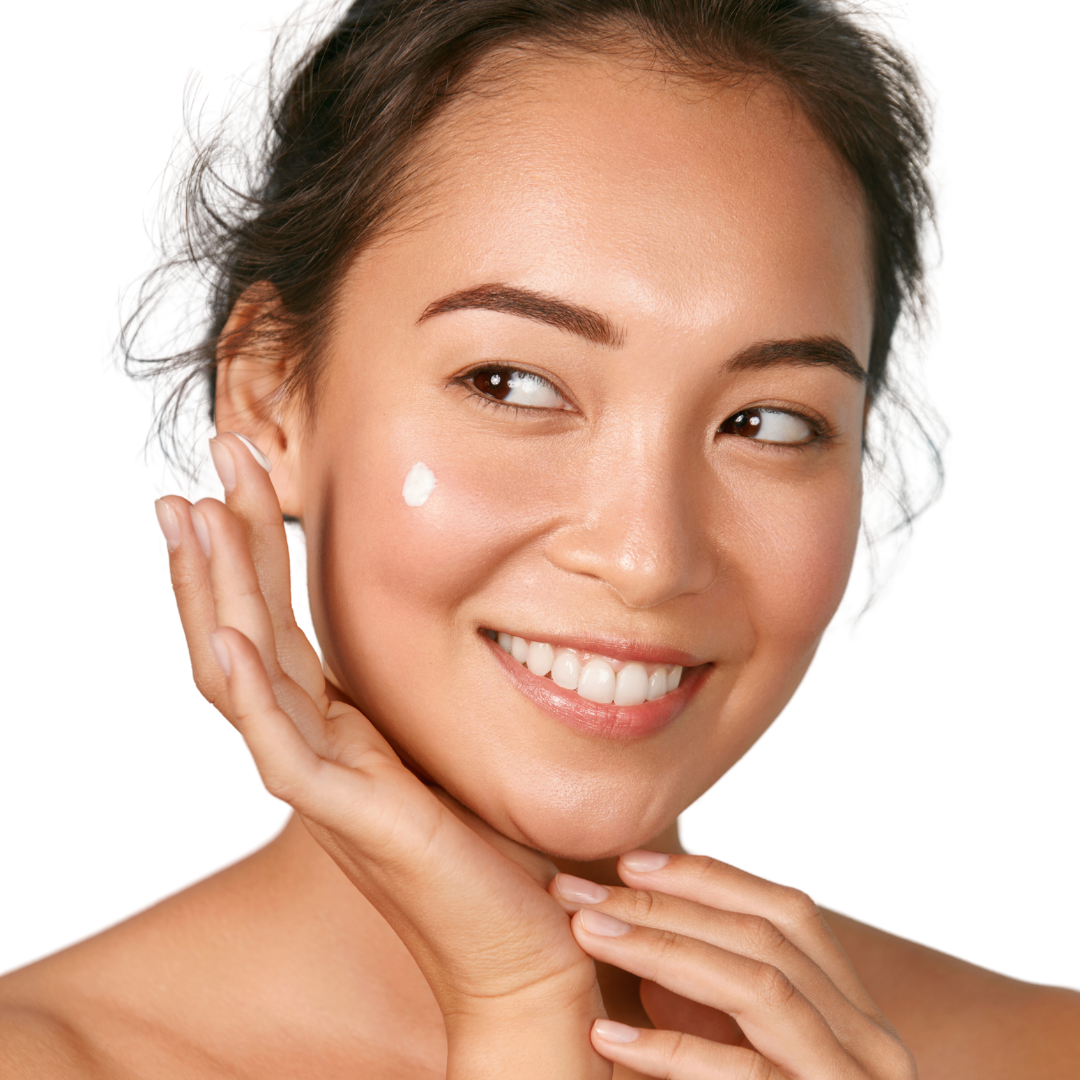 Applicazione emulsione viso opacizzante - skincare routine pelli grasse