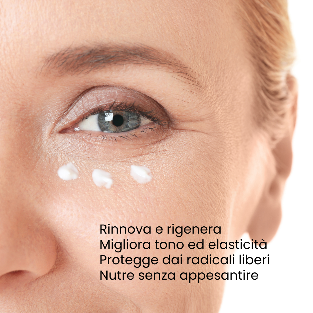 Applicazione emulsione viso antietà - skincare routine anti-age quotidiana
