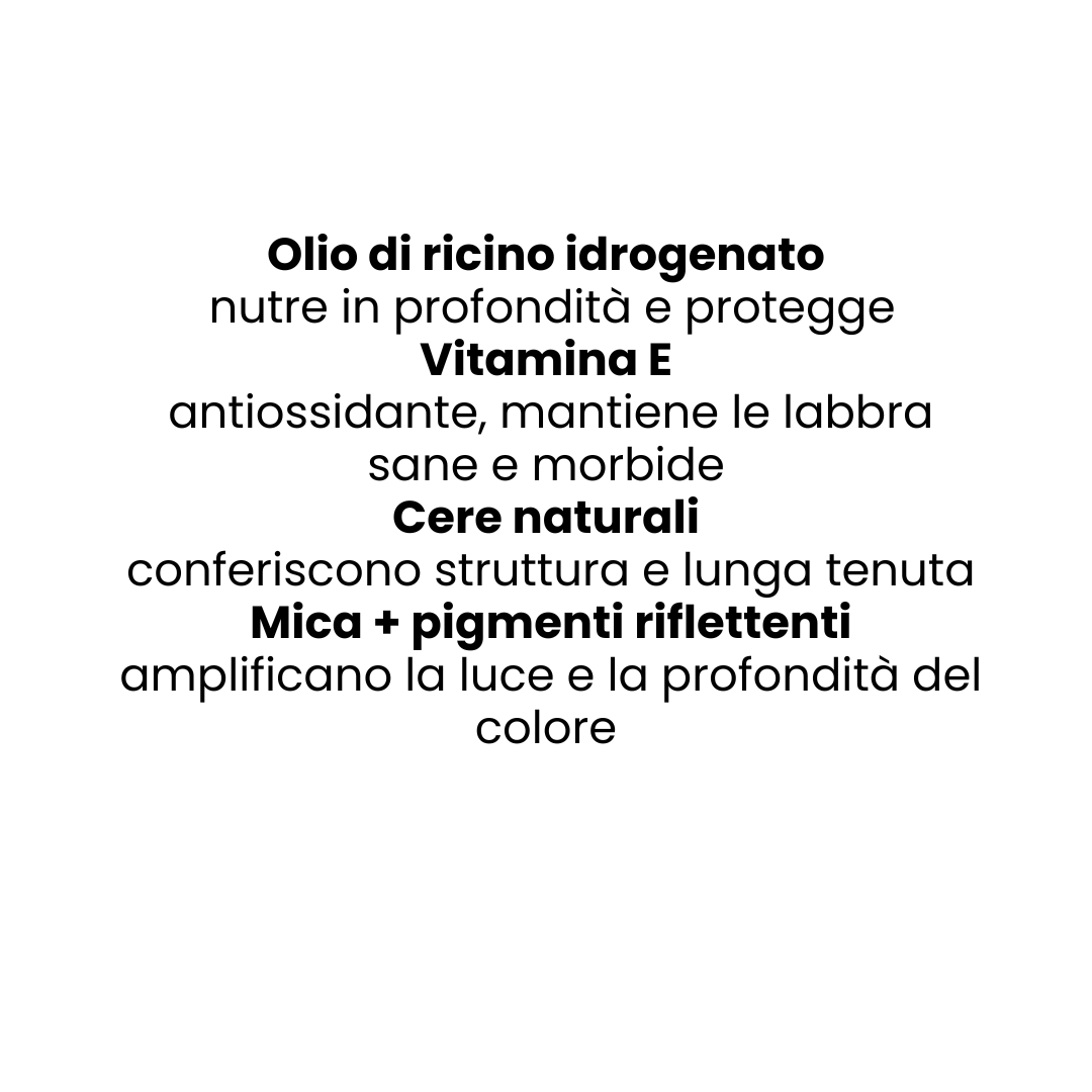 Effetto labbra glamour bordeaux - finish glitterato luminoso e scintillante