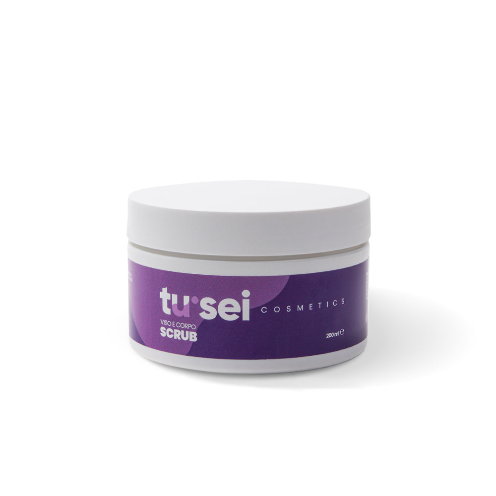 Scrub viso e corpo esfoliante nutriente - levigante rigenerante 200ml Tu Sei